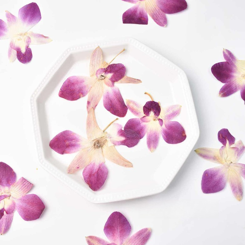 Resin Craft Ideas - 4 piezas, Flores de Orquídea Mariposa