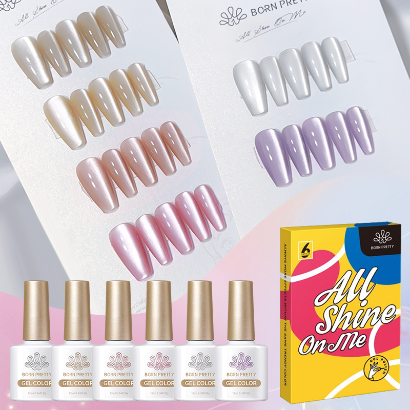 Resin Glitter Pack - BORN PRETTY Set de 6 Esmaltes