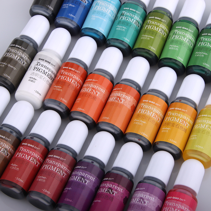 Resin Pigment Set - Pigmento de resina, piedras preciosas transparentes,