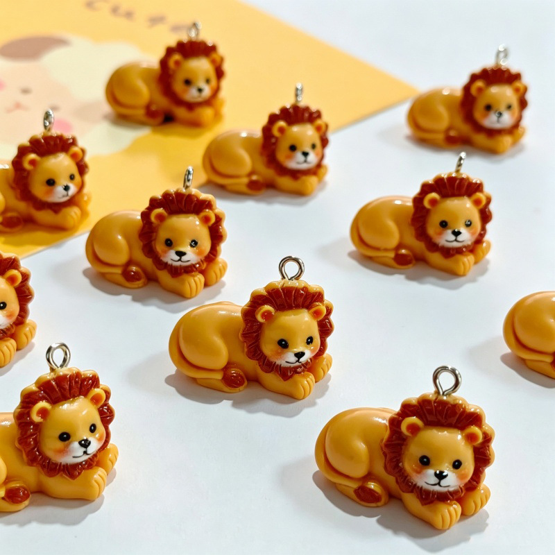 Resin Craft Projects - 6 piezas de colgantes de león