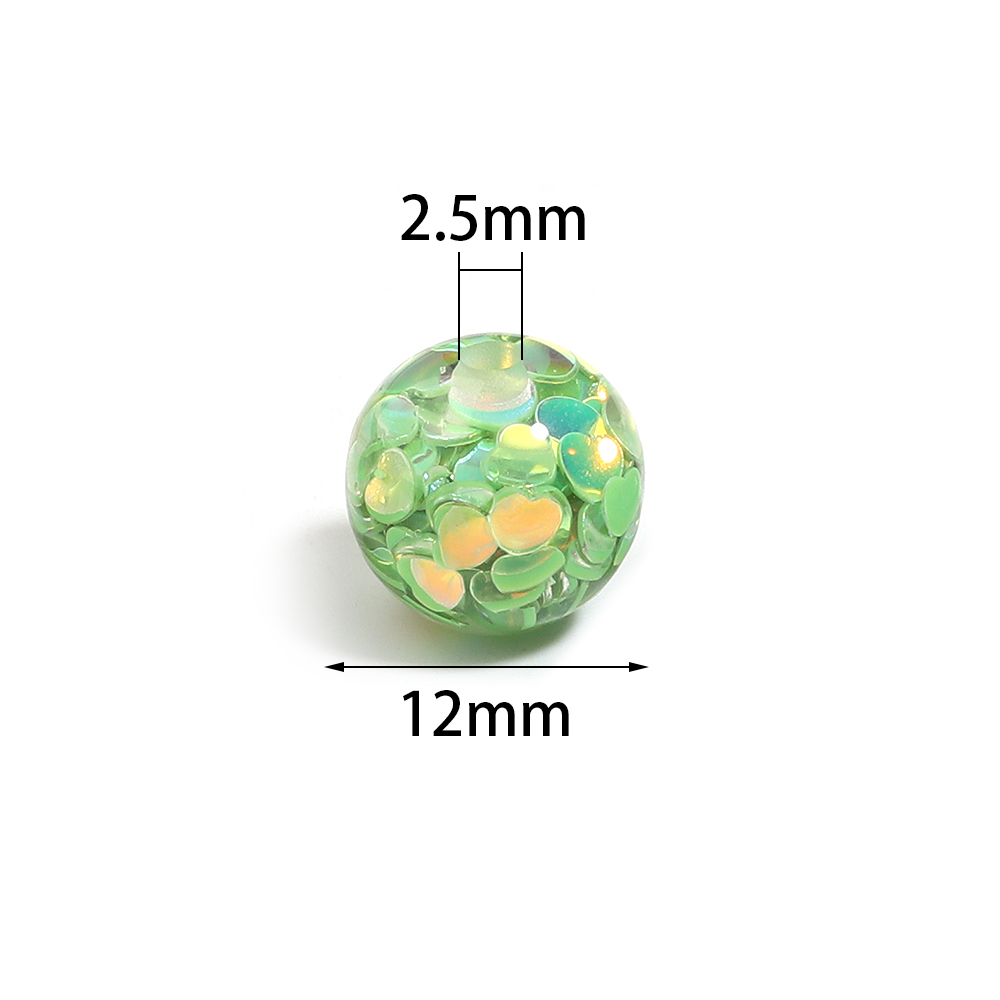 10 piezas de cuentas redondas  - Resin Craft Material reseña y precio
