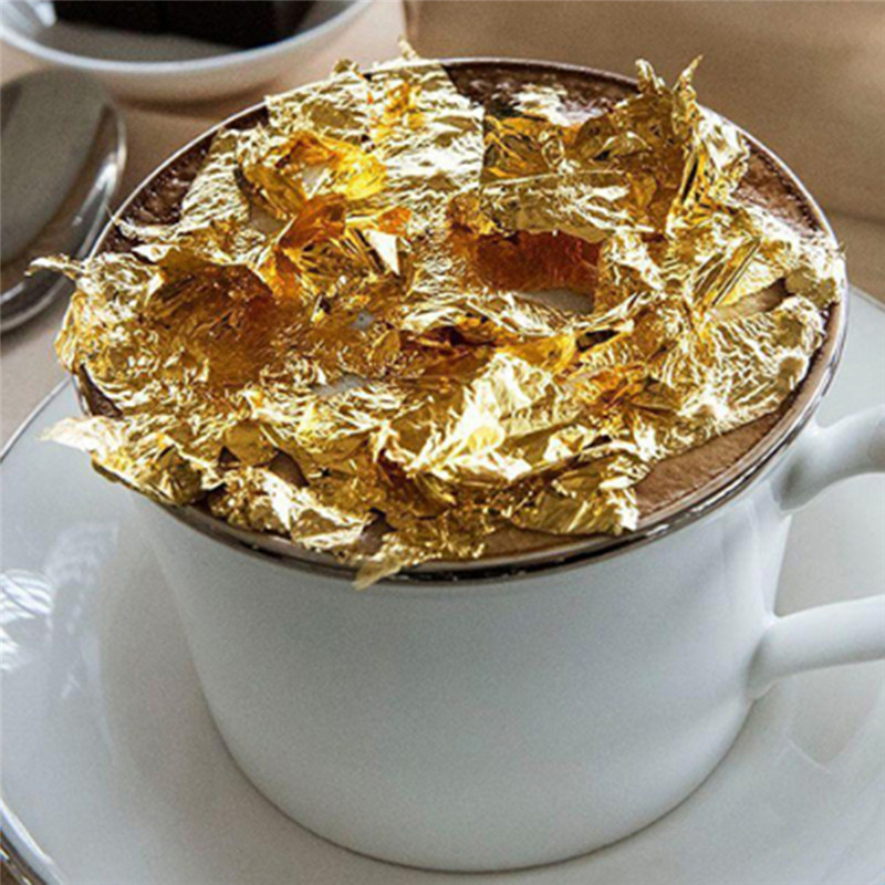 100 Uds. Hojas de lámina dorad - Gold Foil Flakes reseña y precio