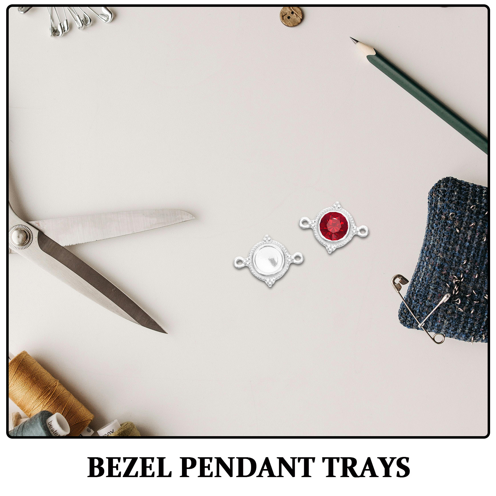 10 piezas de bandejas redondas - Bezels Set Pendant reseña y precio