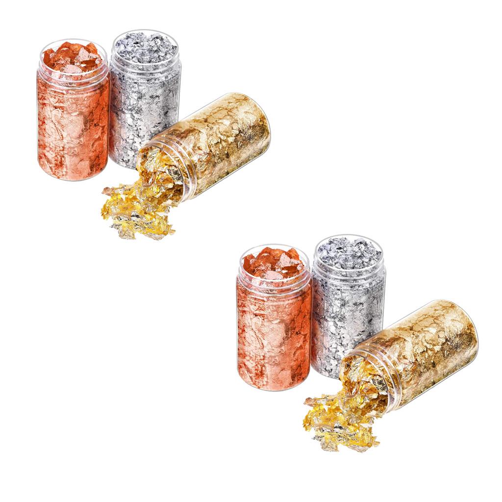 6 Piezas de Láminas de Papel D - Gold Foil Flakes reseña y precio