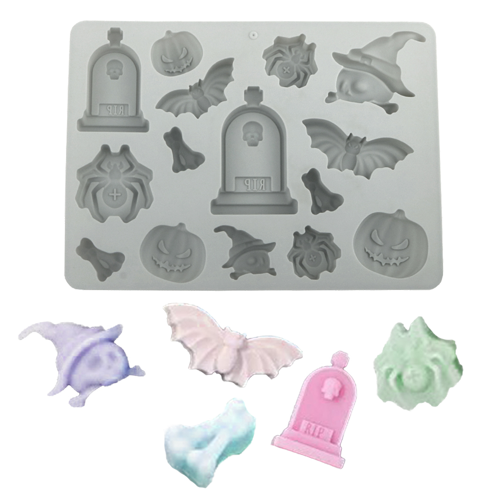 Elemento de Halloween lápida a - Silicone Mold Tray reseña y precio