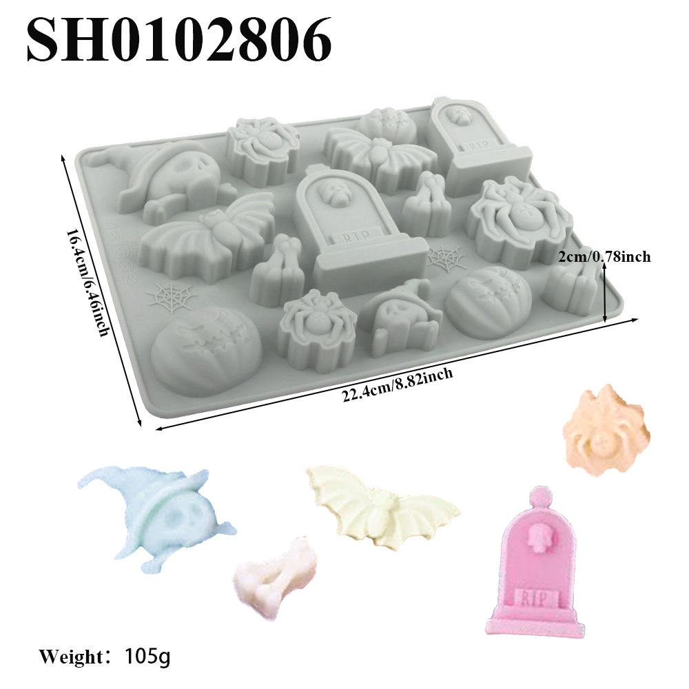 Elemento de Halloween lápida a - Silicone Mold Tray reseña y precio