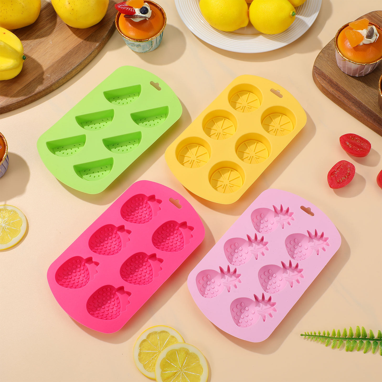 4 moldes de silicona para hace - Silicone Mold Tray reseña y precio