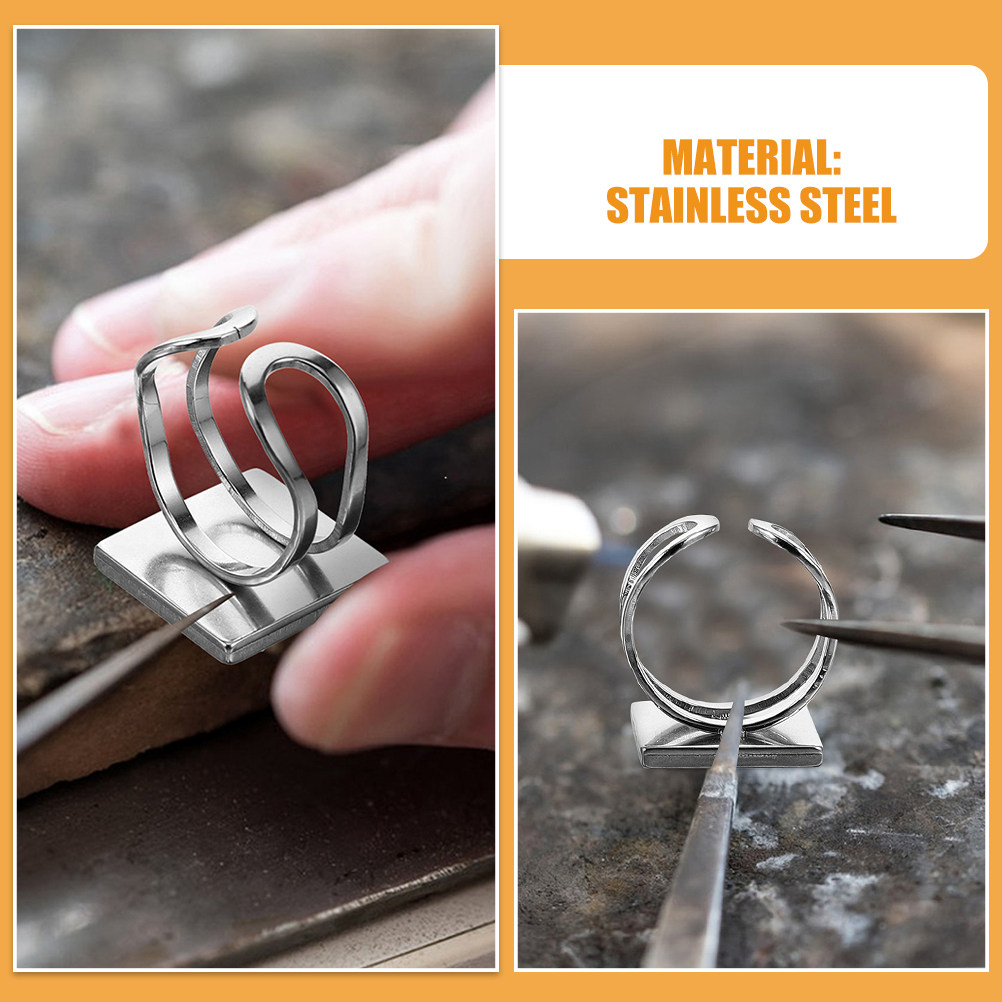4 bases de anillo de acero ino - Resin Crafts Diy reseña y precio